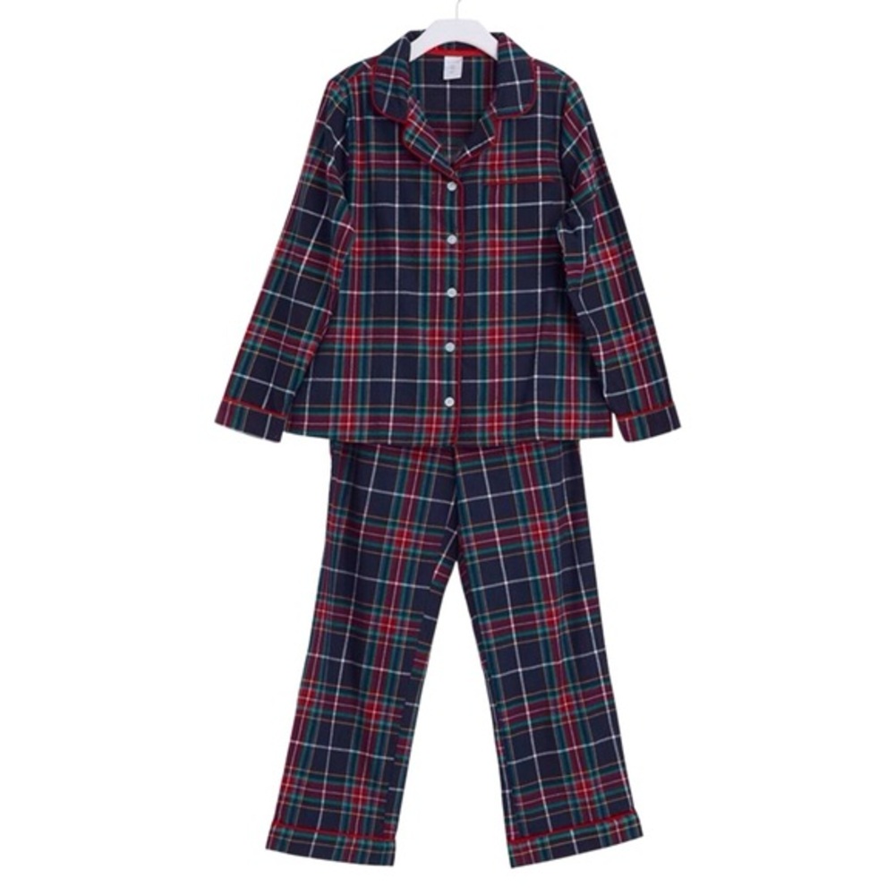 Vera Bradley Flannel Pajama‎ Set Womens Size 3X Tartan Plaid Cotton Cozy NEW